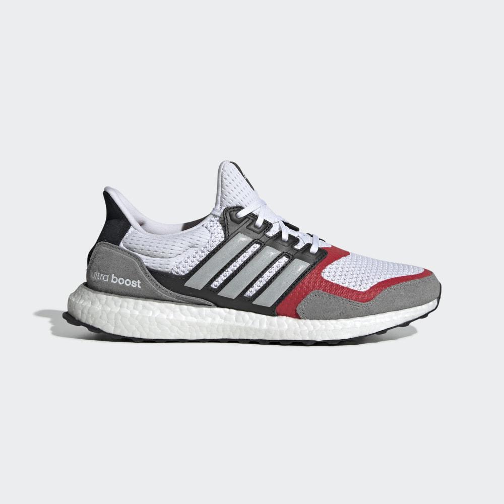 Adidas Men's Ultraboost S&L Running Shoes White/Grey/Deep Red Ireland EF2027